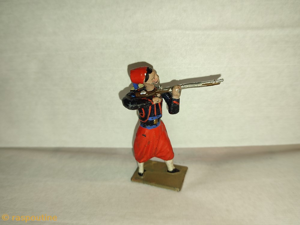 Zouave avec gilet galonné rouge 2 figurines historique zouave avec gilet galonne rouge