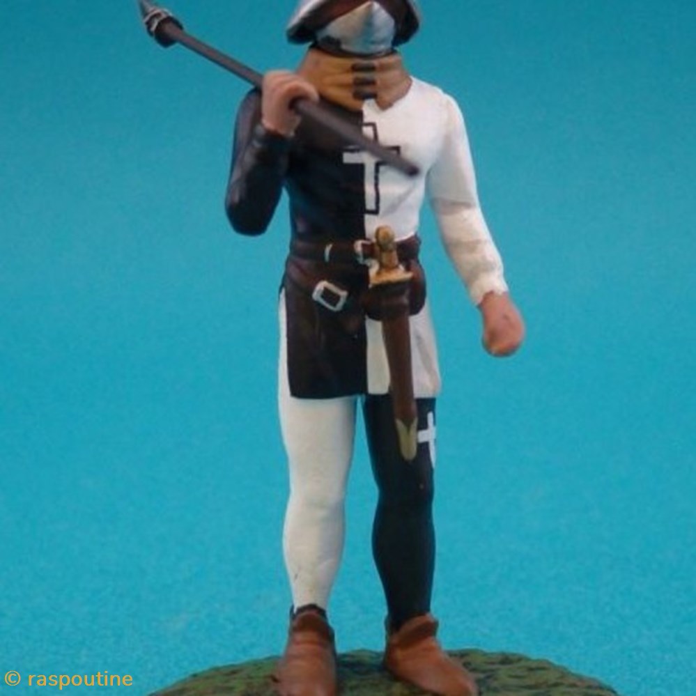 Vougier suisse, XIV siècle 3 figurines historique moyen age vougier suisse xiv siecle