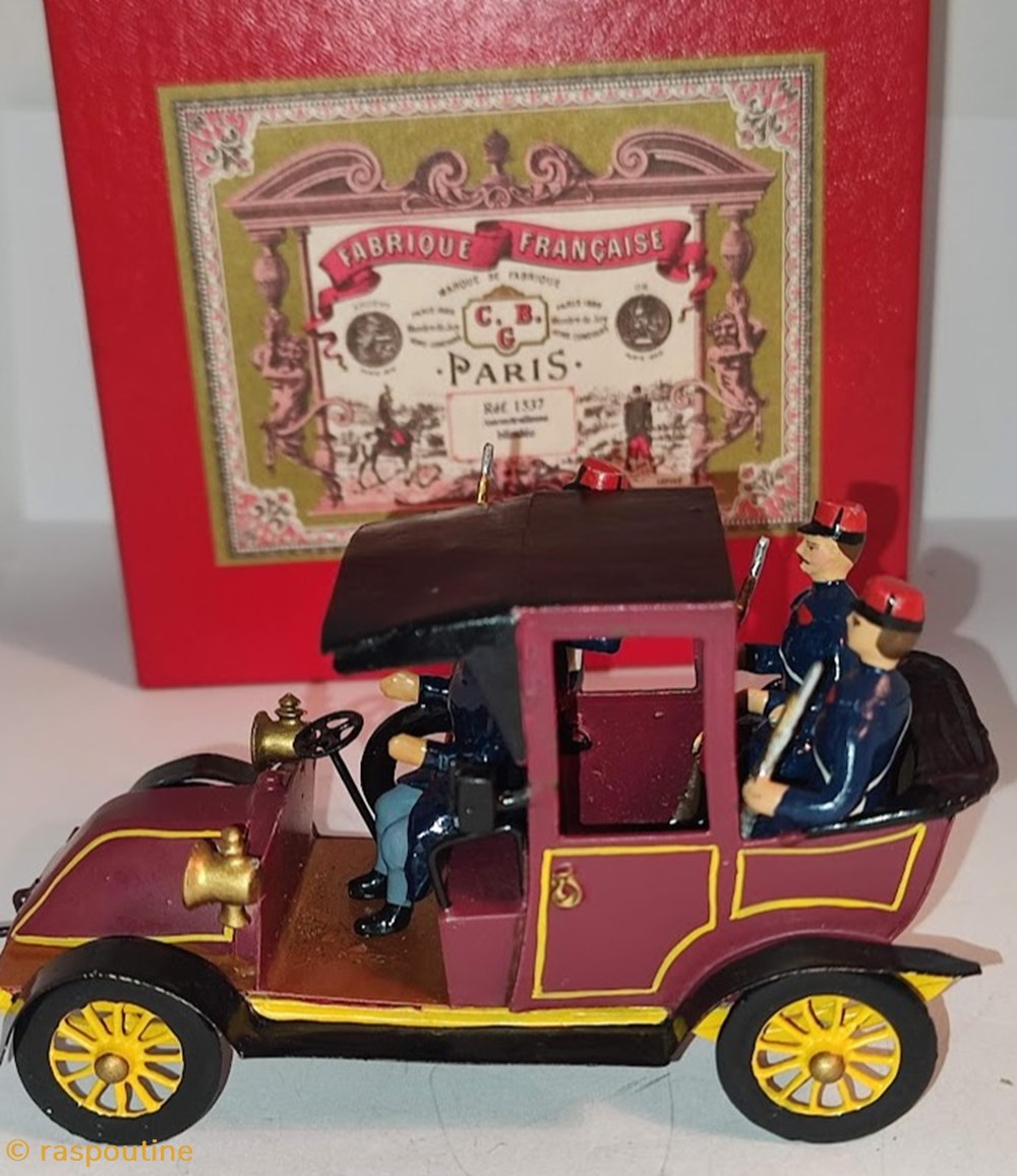 figurines historique premiere guerre mondiale taxi de la marne renault 4 pers