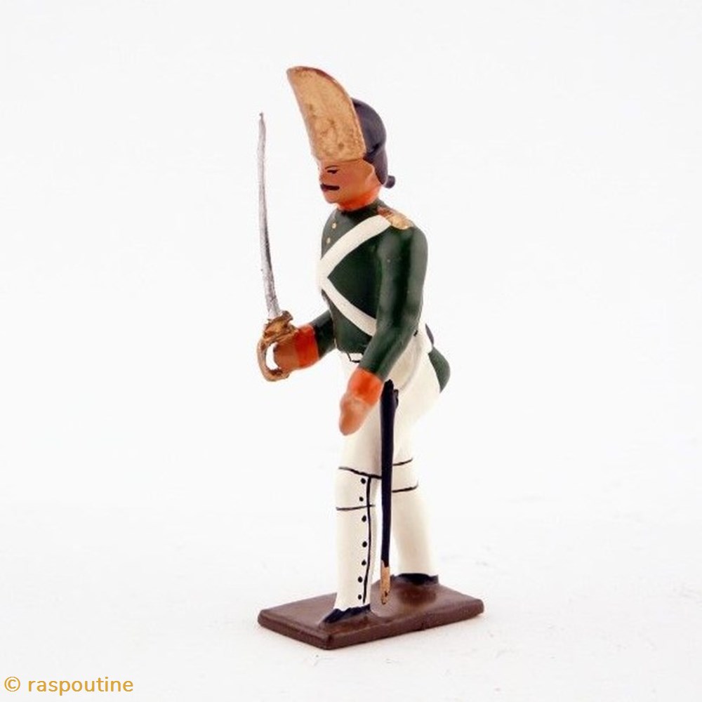 Officier des grenadiers russes (Régiment de la Garde Pavlovski) 1807 figurines historique epoque napoleonienne officier des grenadiers russes regiment de la garde pavlovski 1807