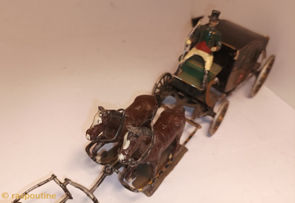 Carrosse de l'empereur attelé de 4 chevaux et 2 conducteurs 4 figurines historique epoque napoleonienne carrosse de empereur attele de 4 chevaux et 2 conducteurs