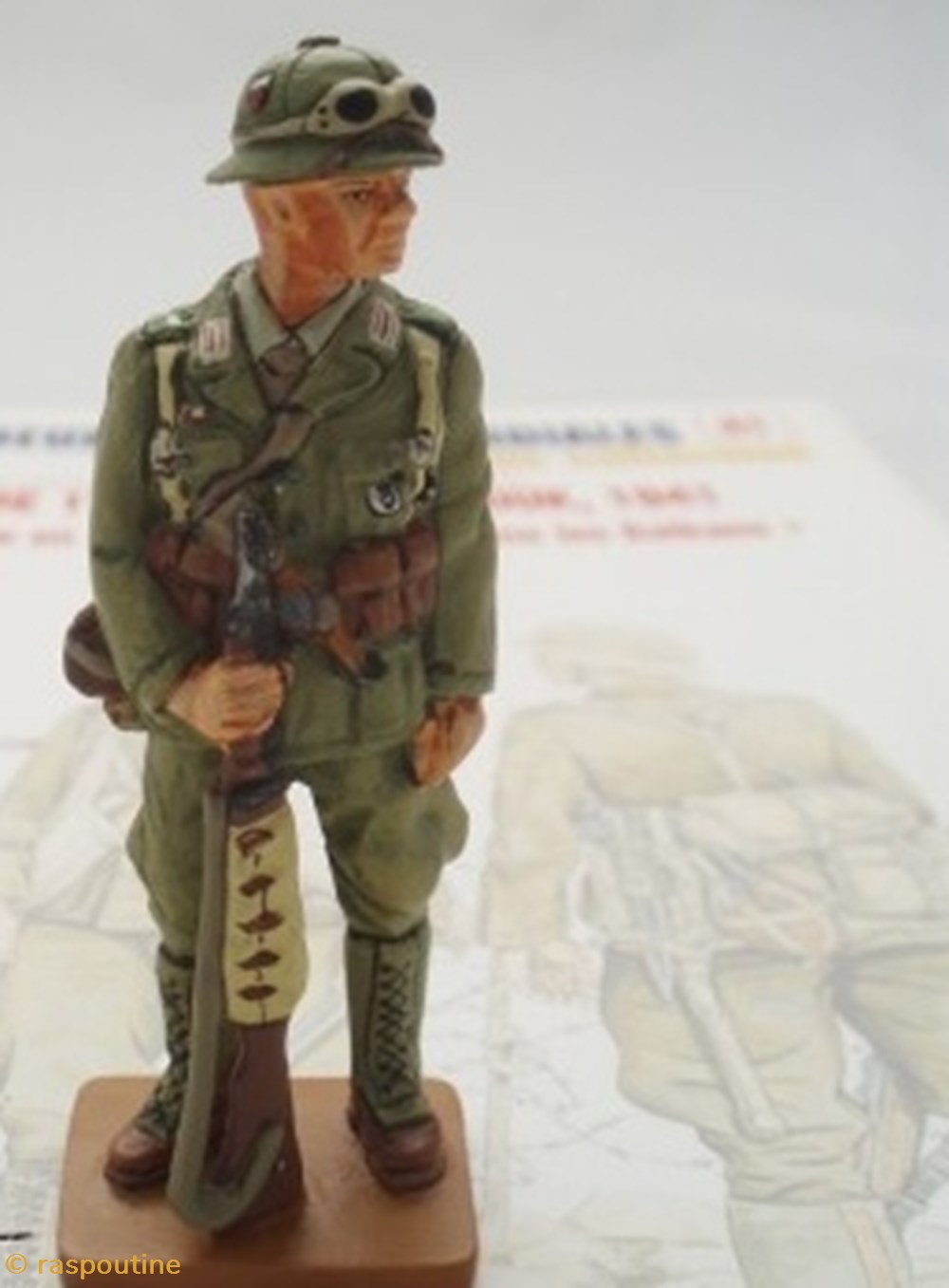 figurines historiques seconde guerre mondiale machine gunner tropical dress afrikakorps allemagne 1941