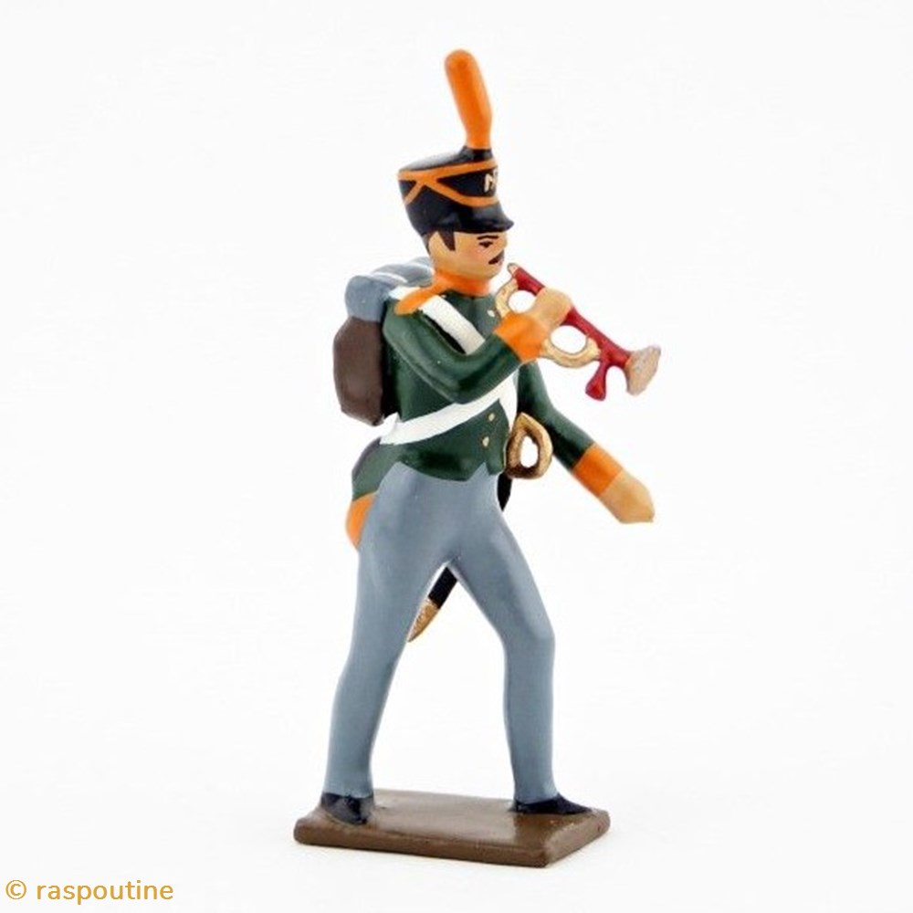 figurines historique epoque napoleonienne clairon infanterie de ligne russe shako