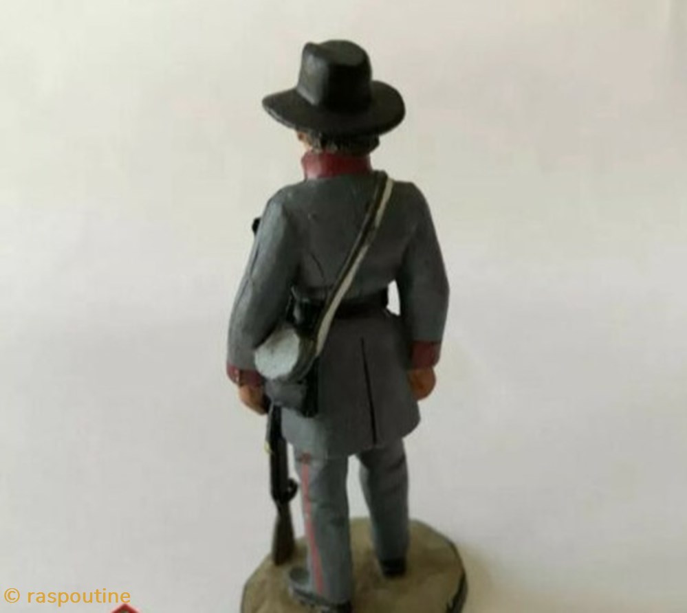 Private 11th Mississippi infantry regiment 2 figurines historique guerre civile americaine private 11th mississippi infantry regiment