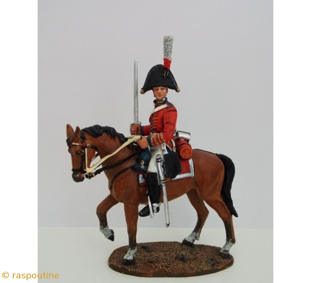 Officier 5e Dragons de la Garde G.-B. 1812 figurines historiques epoque napoleonienne officier 5e dragons de la garde g b 1812