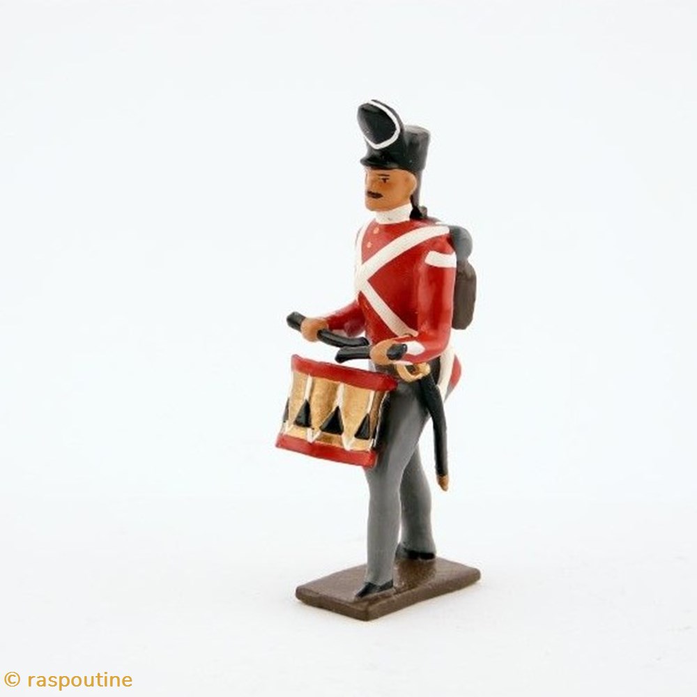 Tambour du 32nd (cornwall) regiment of foot (1812) figurines historique epoque napoleonienne tambour du 32nd cornwall regiment of foot 1812