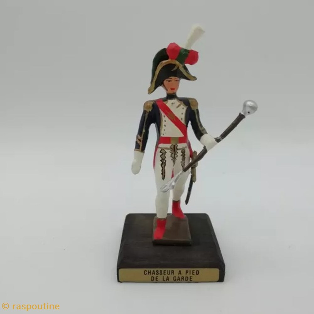 Tambour-Major des Chasseurs à pied de la Garde figurines historique epoque napoleonienne tambour major des chasseurs a pied de la garde