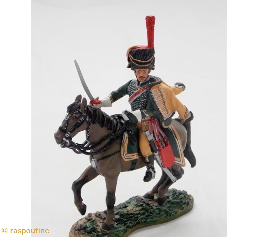 Officier de Hussard Régiment Burgos 1813-14 figurines historique epoque napoleonienne officier de hussard regiment burgos 1813 14