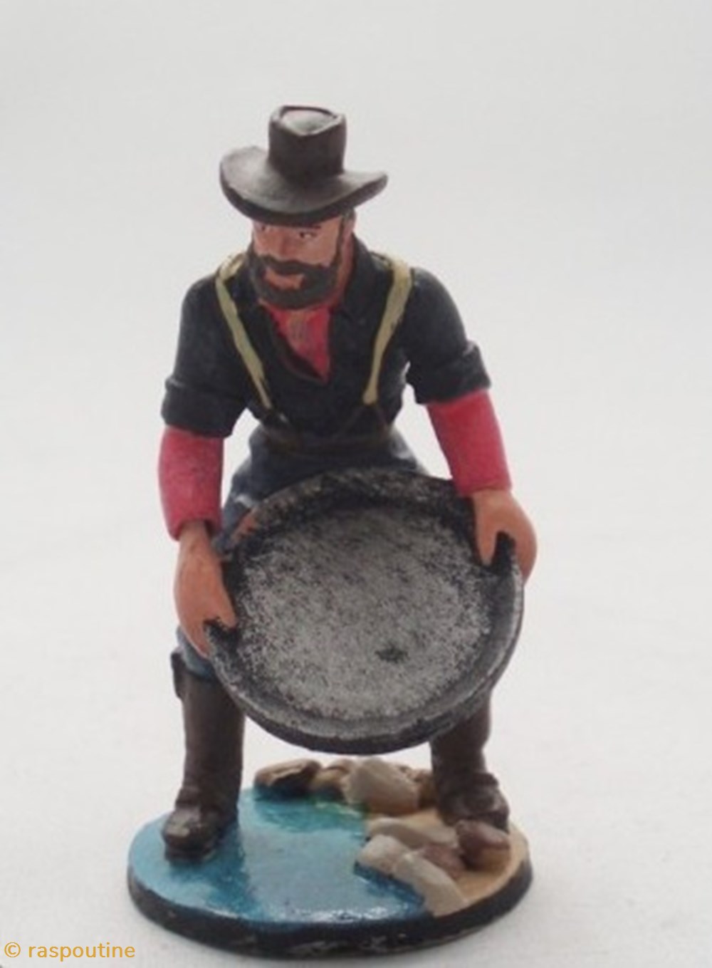 Prospecteur d'or figurines historique prospecteur or