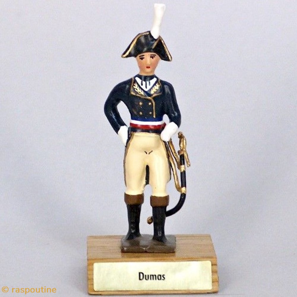 Général Dumas sur socle bois figurines historique epoque napoleonienne general dumas sur socle bois
