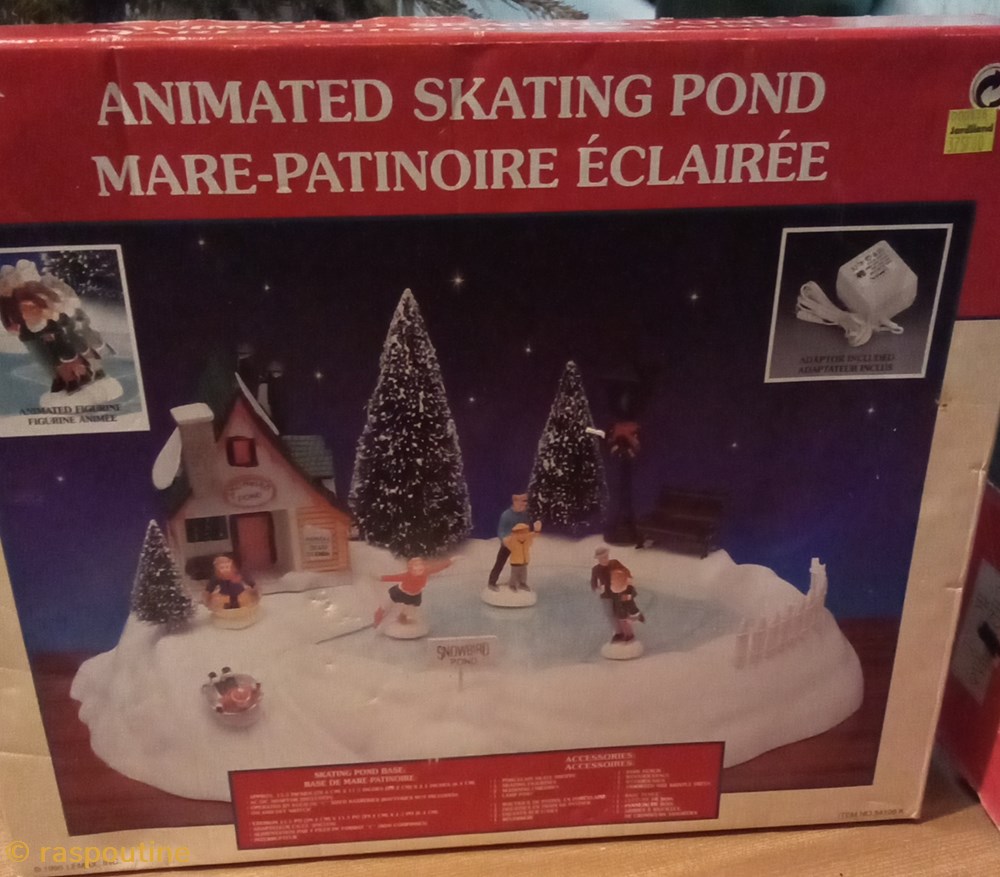 Mare patinoire 4 divers decorations magnets autocollants mare patinoire