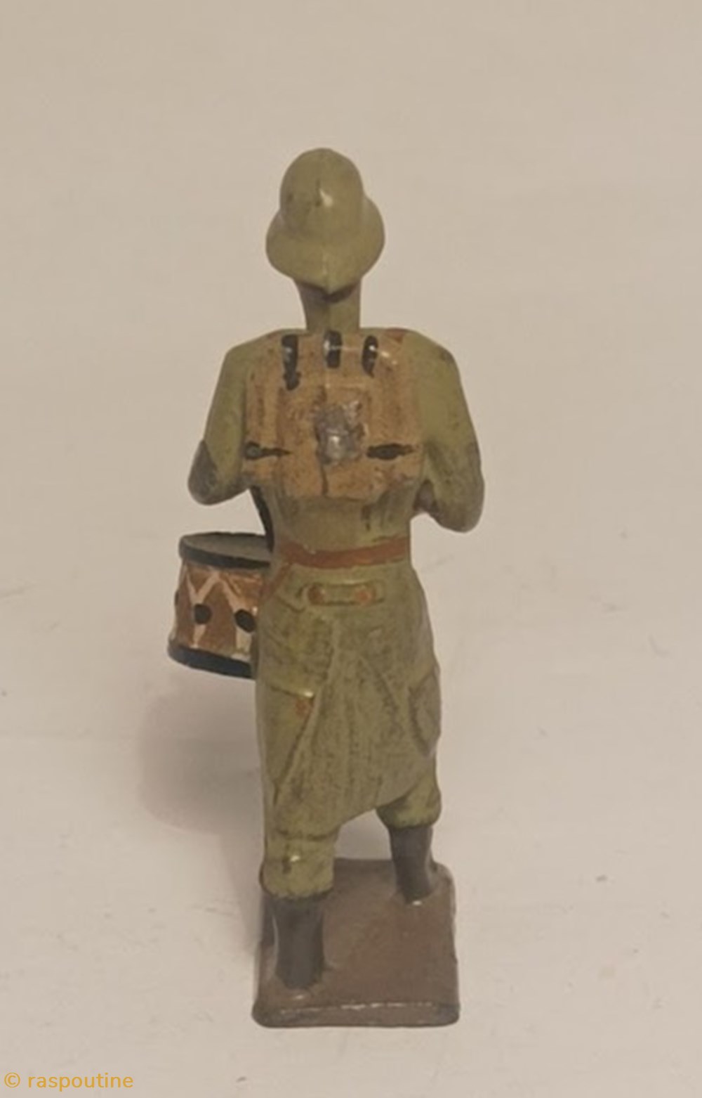 figurines historique premiere guerre mondiale tambour de infanterie prussienne avec casque acier stahlhelm