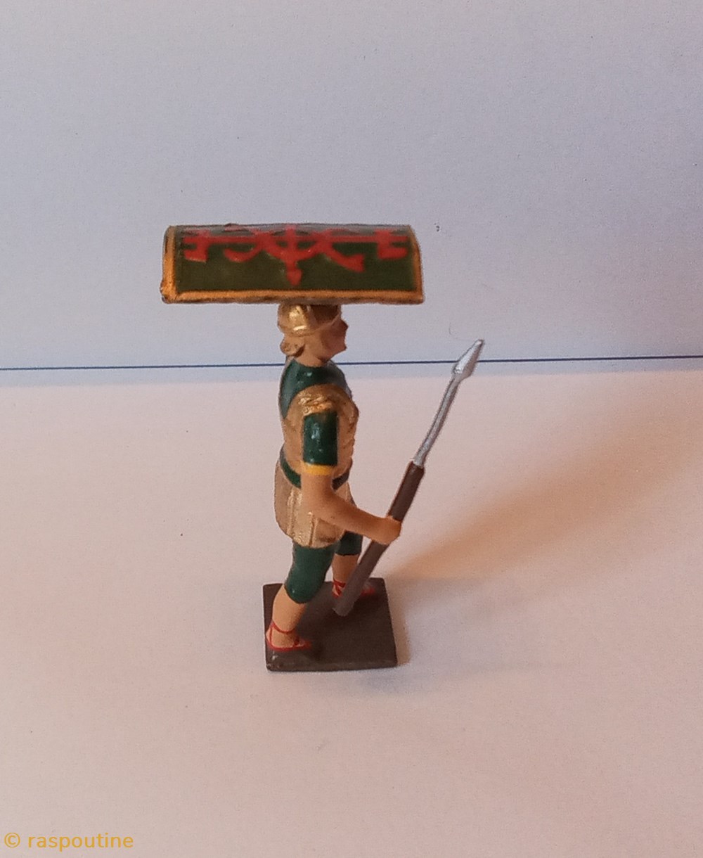 Romain de la tortue 4 figurines historique antiquite romain de la tortue