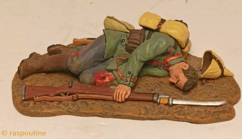 figurines historique premiere guerre mondiale blesse allemand 1914
