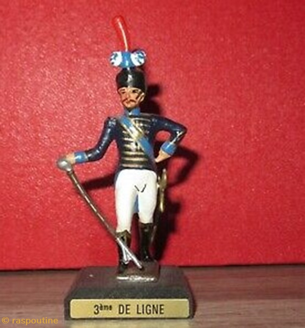 Tambour-major du 3ème de ligne figurines historique epoque napoleonienne tambour major du 3eme de ligne