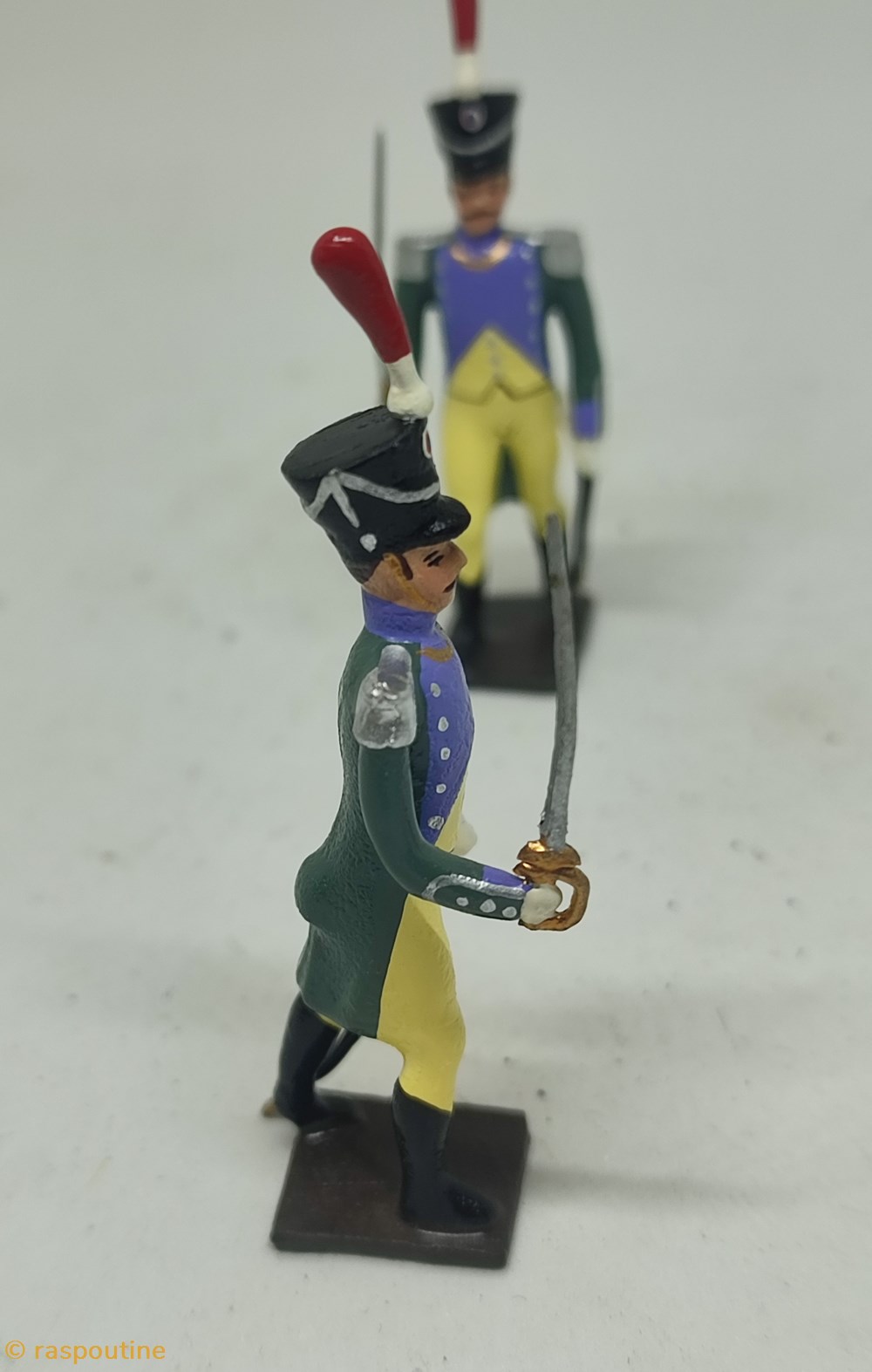 Officier de la garde à pied d'Amsterdam 4 figurines historique epoque napoleonienne officier de la garde a pied amsterdam