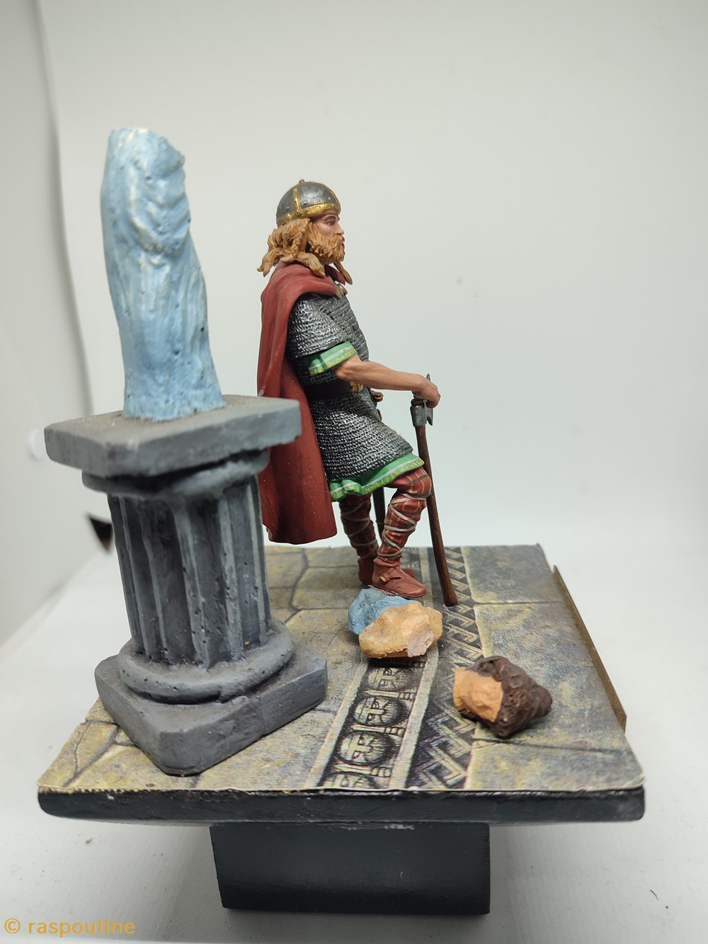 Chef Vikings sac d'une ville 2 figurines historique chef vikings sac une ville