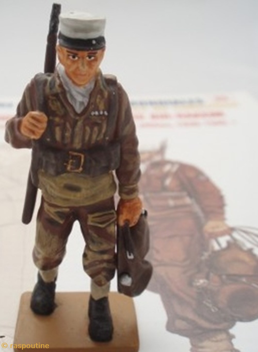 figurines historiques seconde guerre mondiale caporal legionnaire francais de bir hakeim lybie 1942