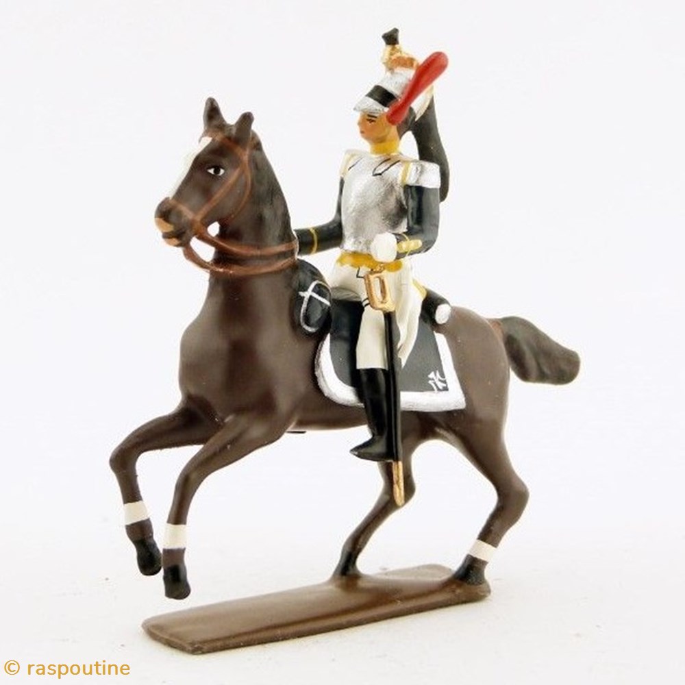 Officier des cuirassiers à cheval (1809) figurines historique epoque napoleonienne officier des cuirassiers a cheval 1809