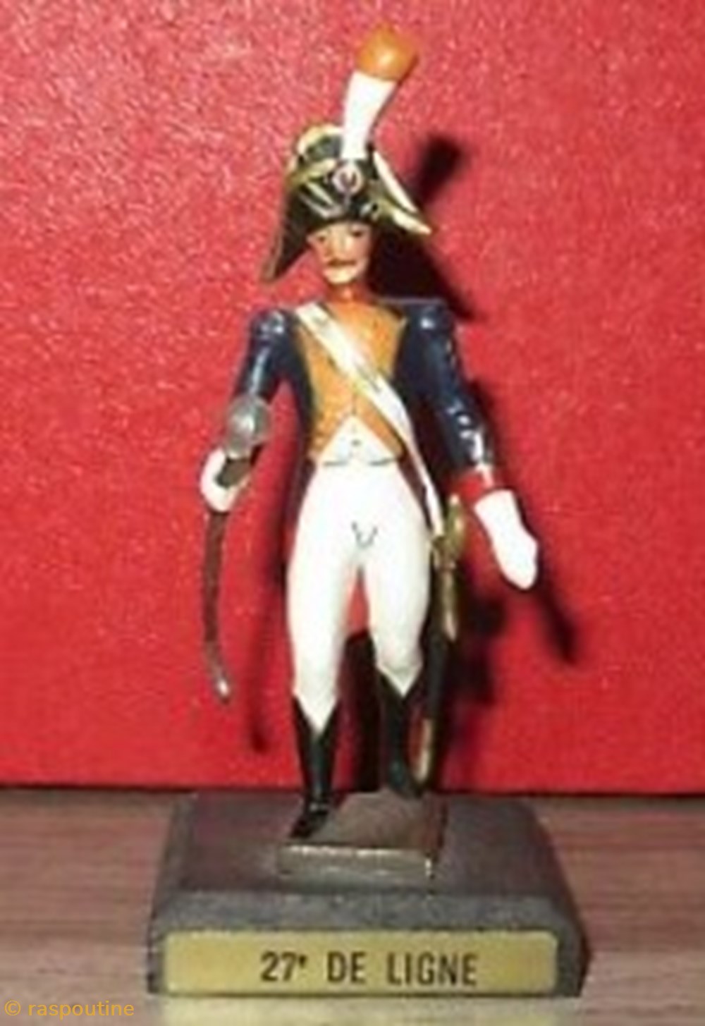 Tambour-major du 27 -ème de ligne figurines historique tambour major du 27 eme de ligne