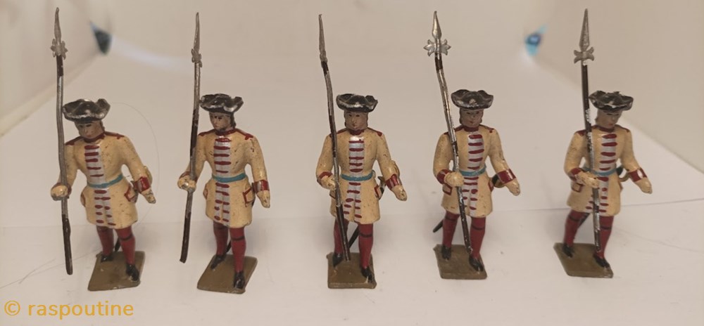 Hallebardiers de Louis XIV figurines historique hallebardiers de louis xiv