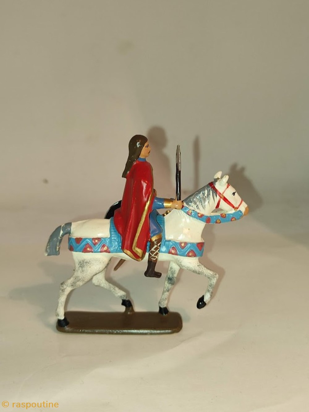 figurines historique clovis 466 511 et sa francisque a cheval