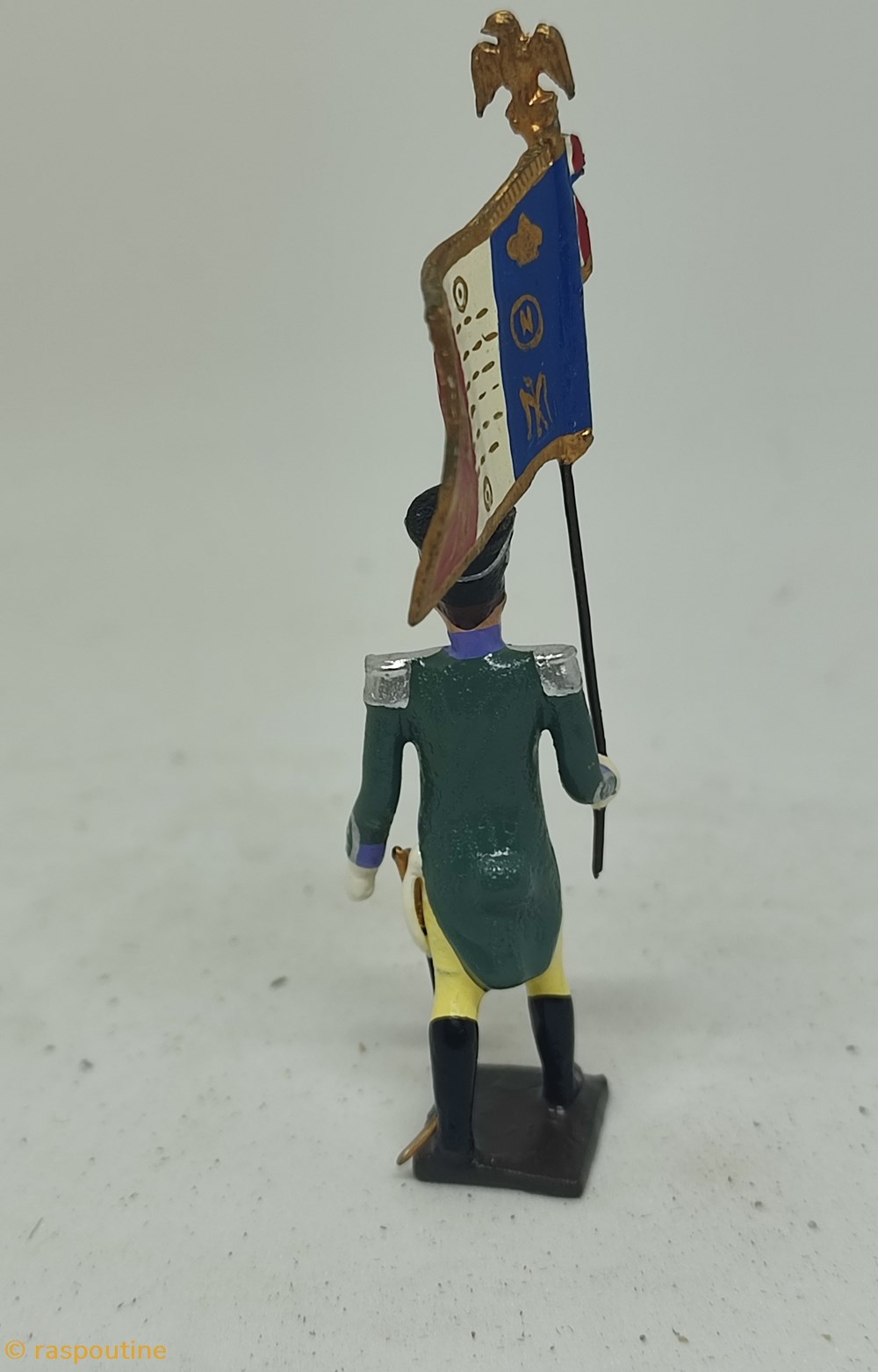 Drapeau de la garde à pied d'Amsterdam 3 figurines historique epoque napoleonienne drapeau de la garde a pied amsterdam