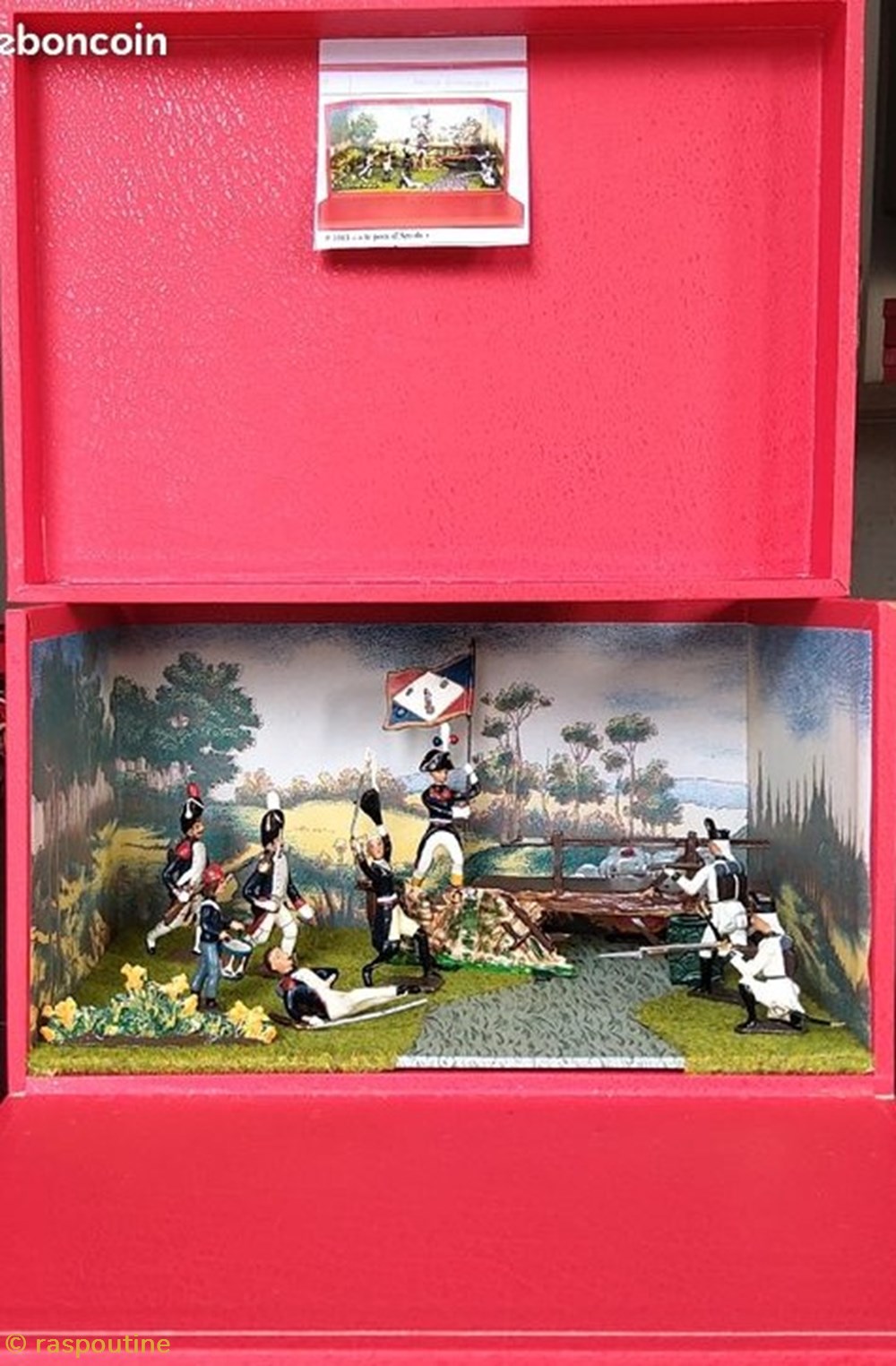 Le Général Bonaparte Au Pont D'Arcole 1796 Diorama figurines historique epoque napoleonienne le general bonaparte au pont arcole 1796 diorama