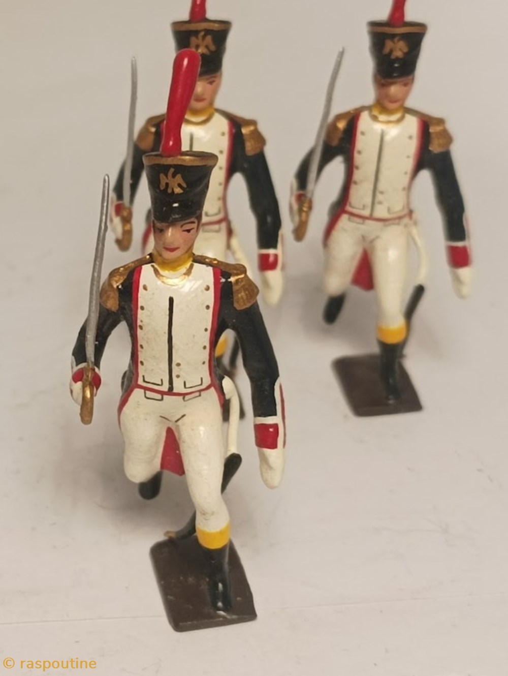 Officier des fusiliers saint cyr (1812) 2 figurines historique epoque napoleonienne officier des fusiliers saint cyr 1812