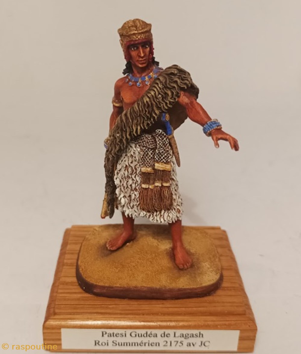 figurines historique antiquite gudea de lagash roi sumerien iii dynastie ur 2175 av