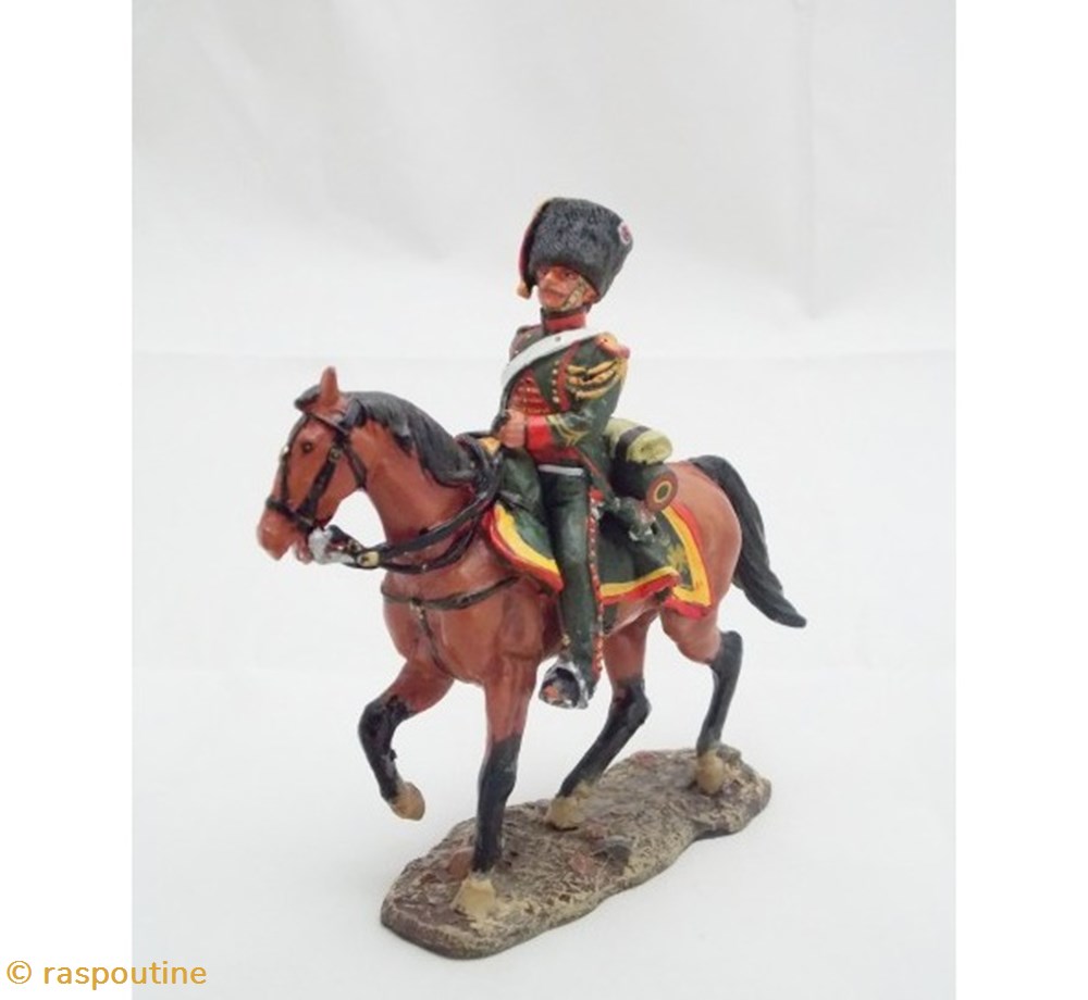 figurines historiques epoque napoleonienne officier chasseur a cheval de la garde france 1809