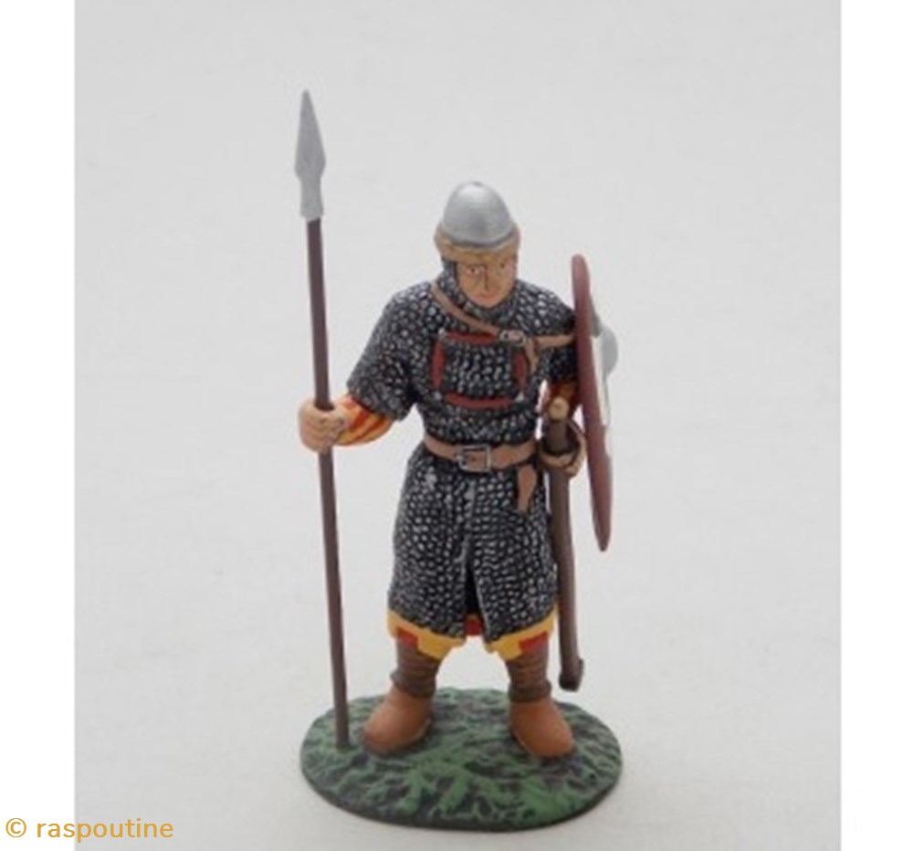 Homme d'armes Normand du XIème siècle figurines historique moyen age homme armes normand du xieme siecle