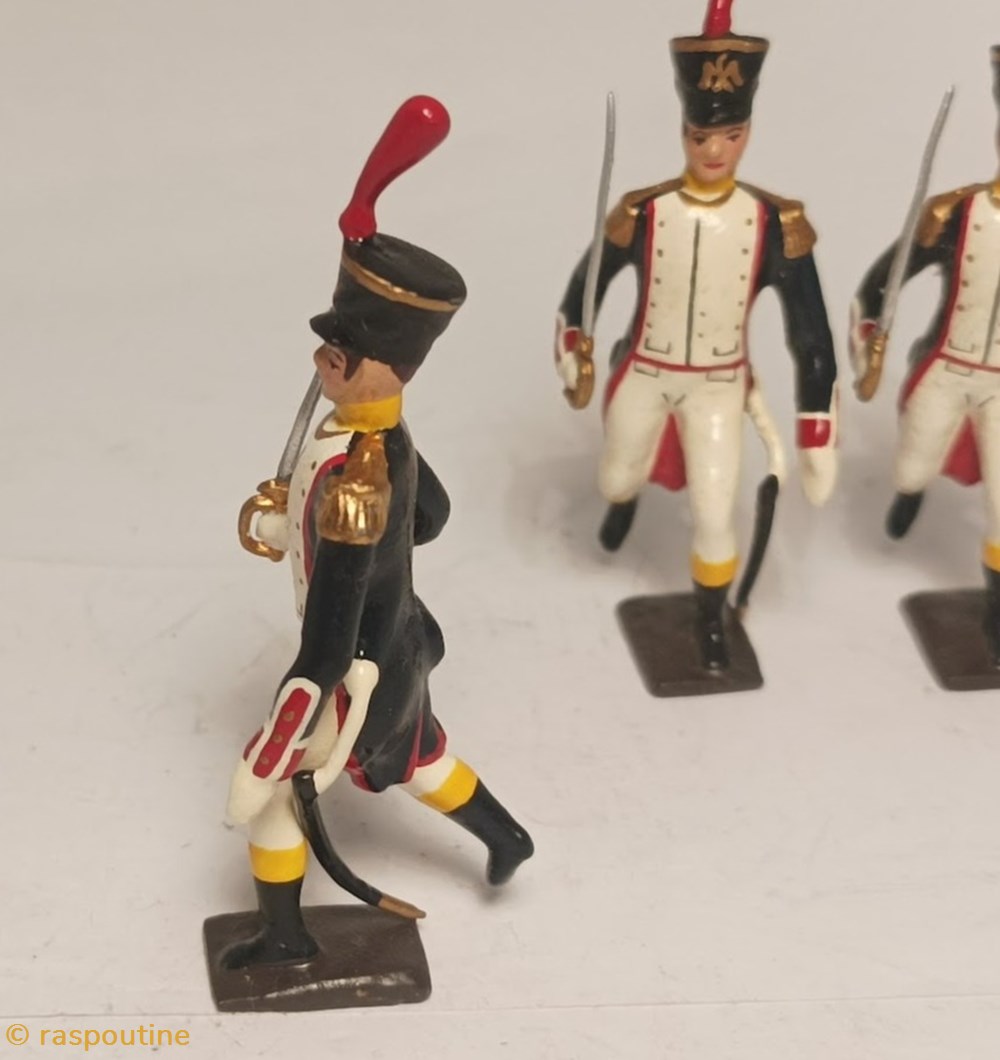 Officier des fusiliers saint cyr (1812) 3 figurines historique epoque napoleonienne officier des fusiliers saint cyr 1812