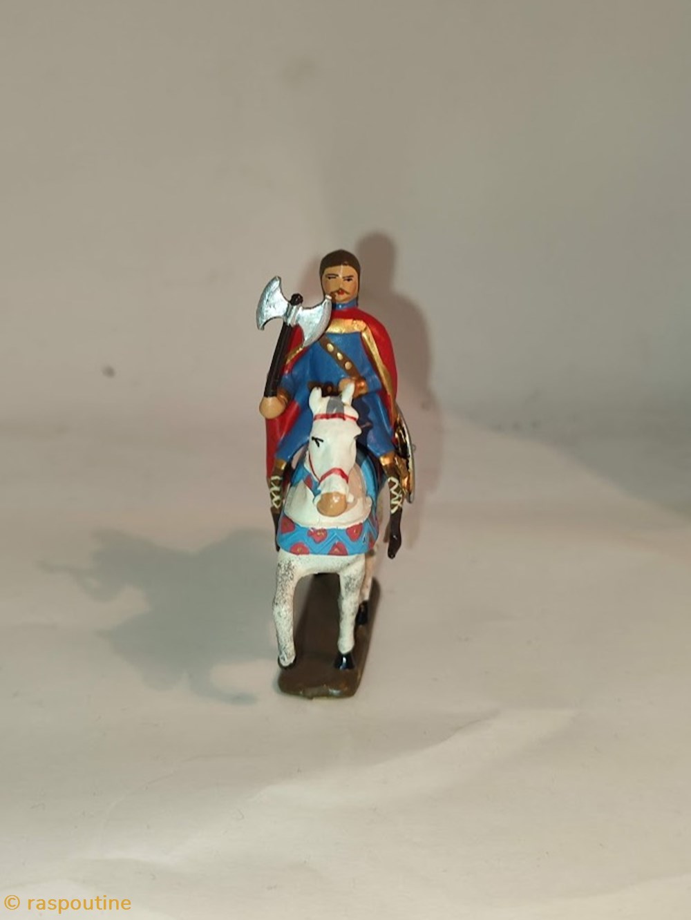 figurines historique clovis 466 511 et sa francisque a cheval
