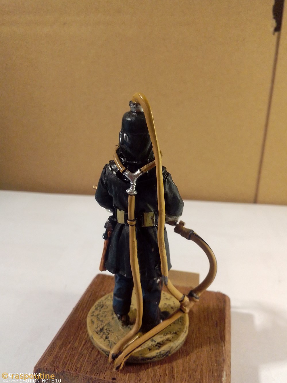 figurines autres pompier allemand casque auto arrose berlin 1900