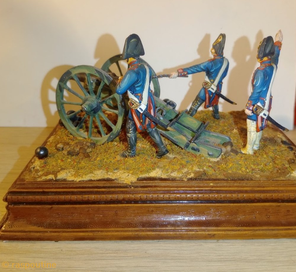 figurines historique epoque napoleonienne canon de gribeauval piece de 8