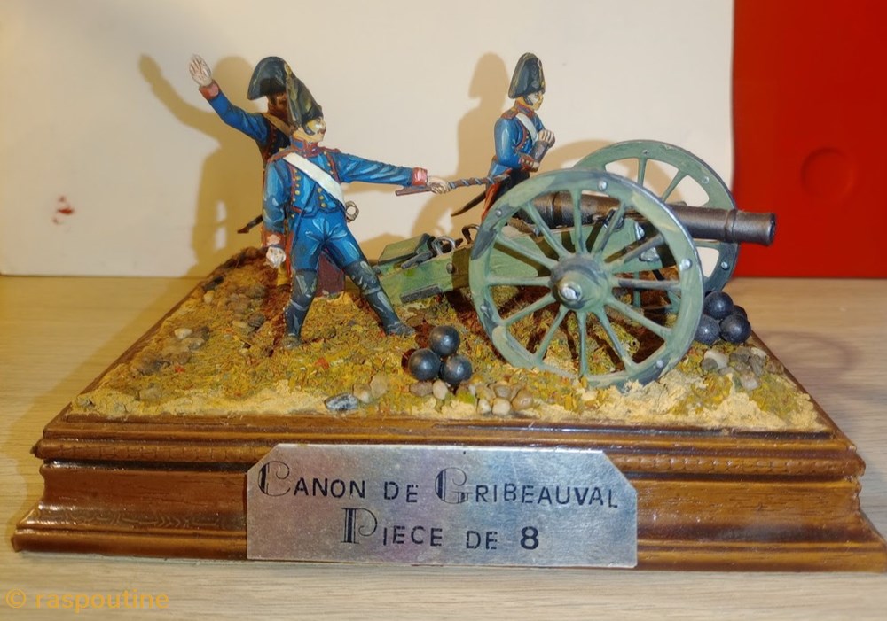figurines historique epoque napoleonienne canon de gribeauval piece de 8