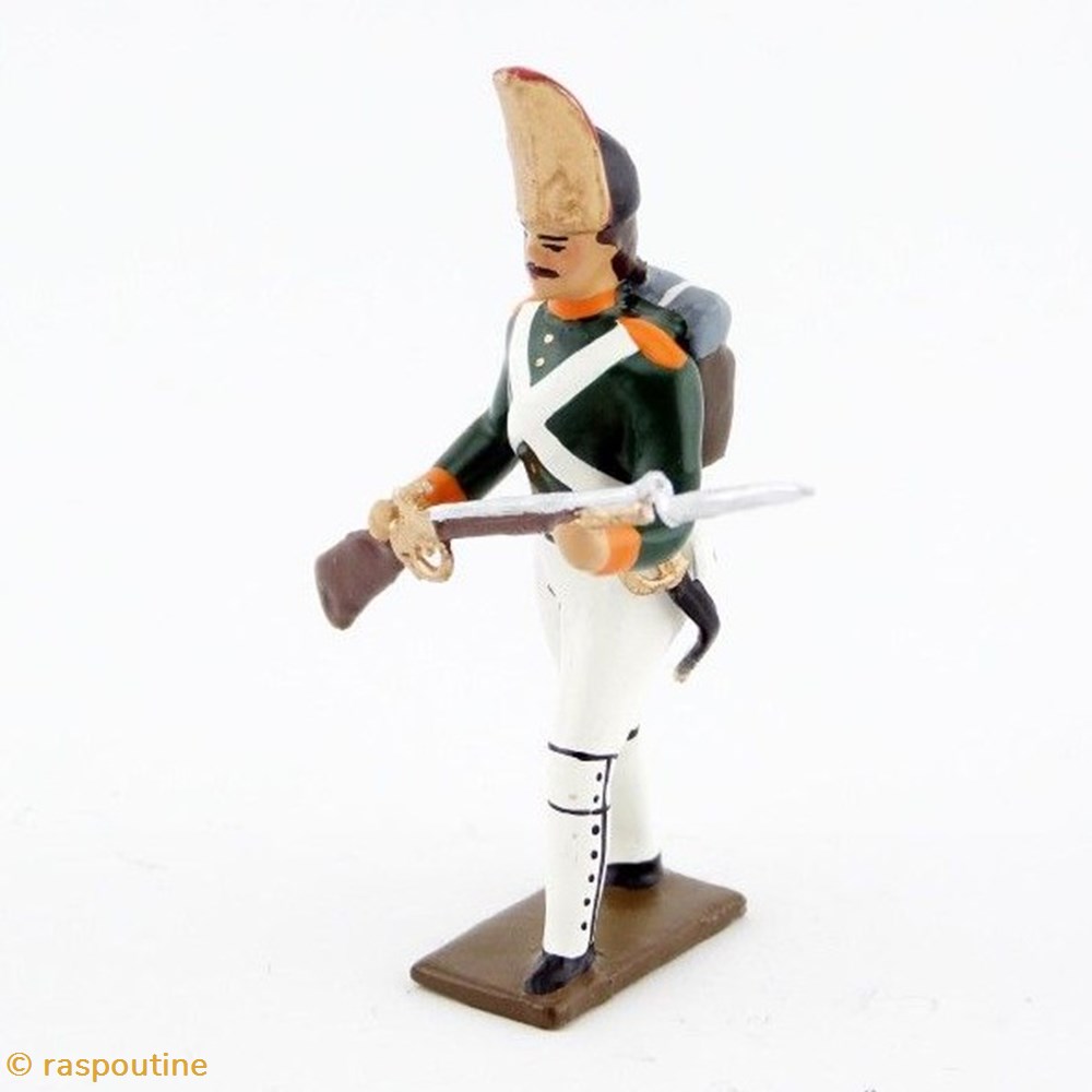 Fantassin des grenadiers russes à l'assaut (Régiment de la Garde Pavlovski) 1807 3 figurines historique epoque napoleonienne fantassin des grenadiers russes a assaut regiment de la garde pavlovski 1807