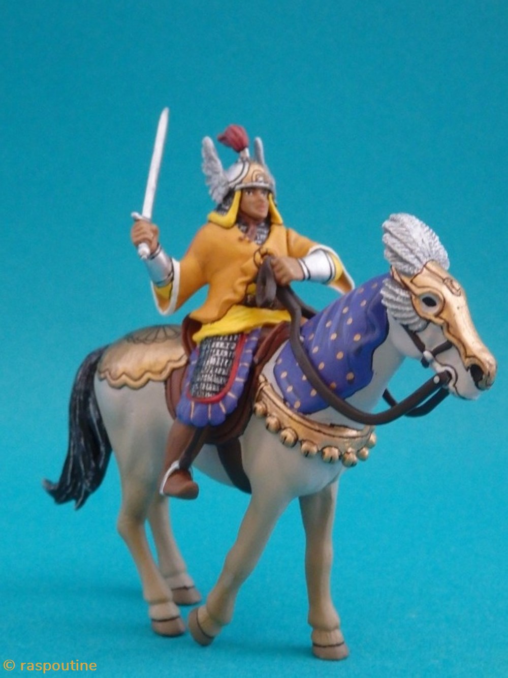 Cavalier chinois léger, XII siècle figurines historiques moyen age cavalier chinois leger xii siecle