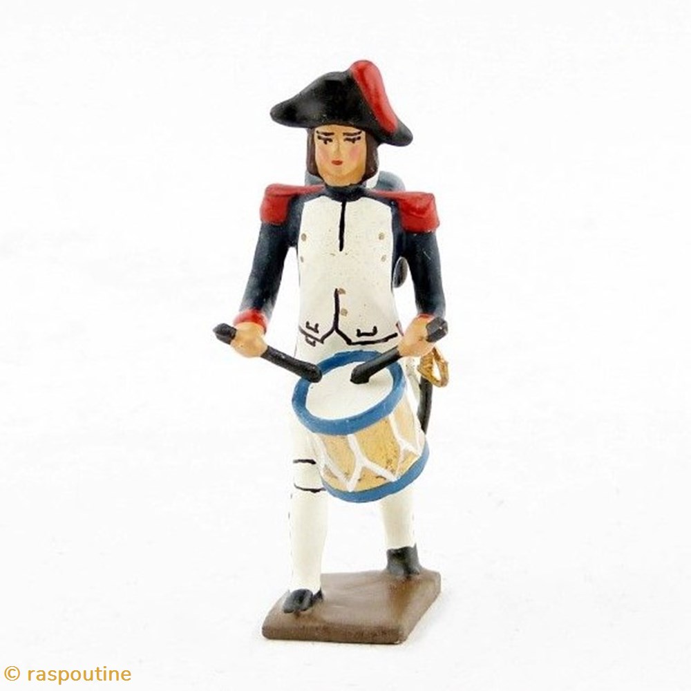 Tambour (au défilé) de l'infanterie campagne d'Egypte (1799) figurines historique epoque napoleonienne tambour au defile de infanterie campagne egypte 1799