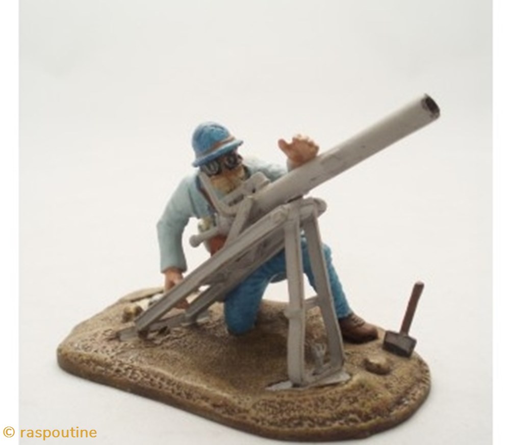 Servant d'obusier Aasen de 1915 figurines historiques premiere guerre mondiale servant obusier aasen de 1915