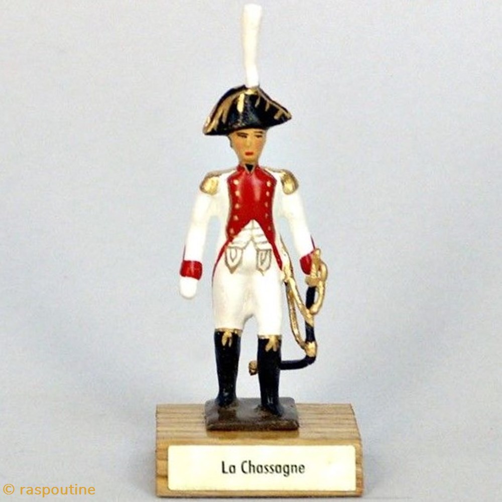 Général de La Chassagne sur socle bois figurines historique epoque napoleonienne general de la chassagne sur socle bois