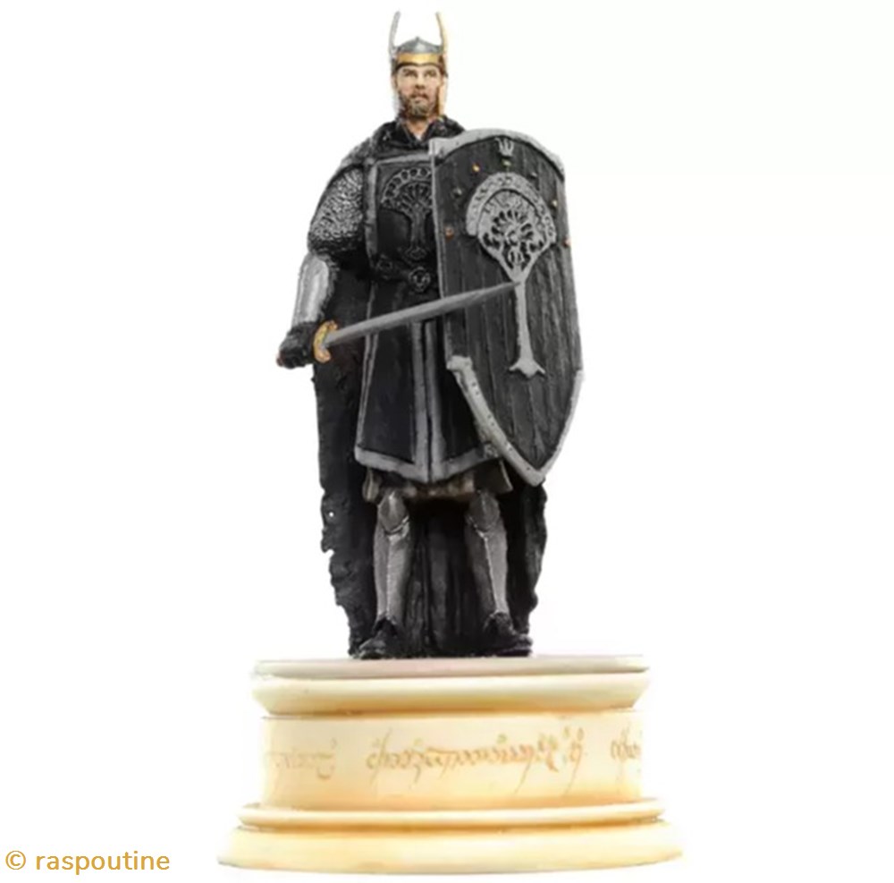 figurines jeux de plateaux seigneur des anneaux chevalier numenorien pion blanc
