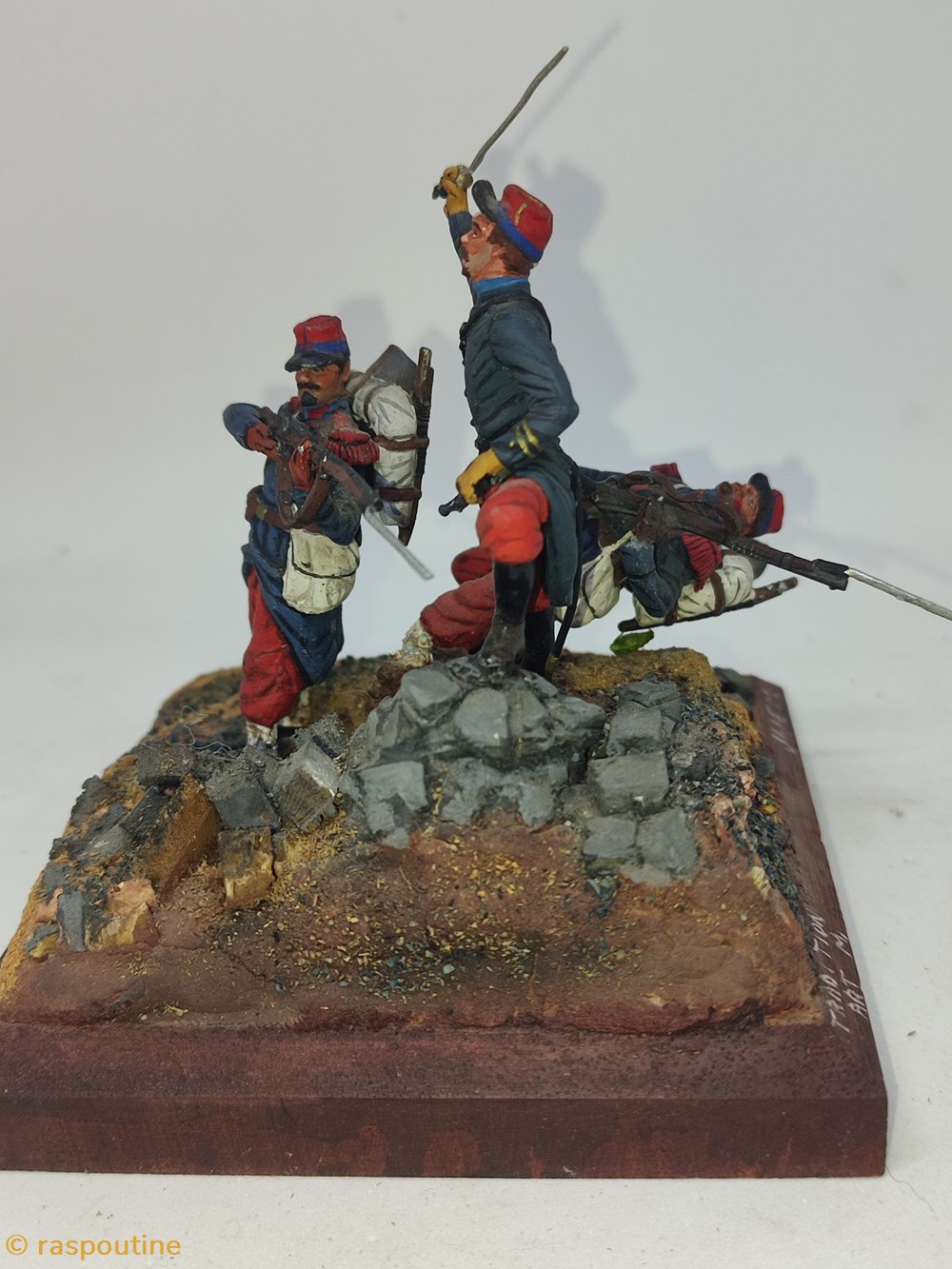 La barricade 1870 4 figurines historique la barricade 1870
