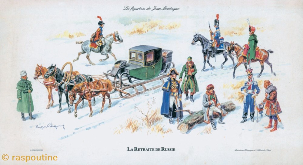 figurines historique epoque napoleonienne la retraite de russie 1812