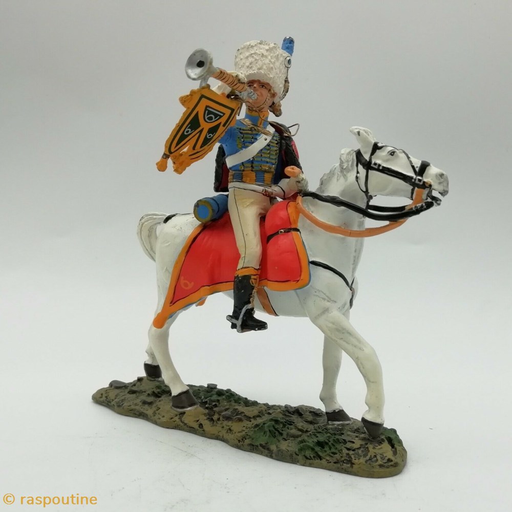 Trompette chasseur de la garde consulaire 1803 figurines historiques epoque napoleonienne trompette chasseur de la garde consulaire 1803