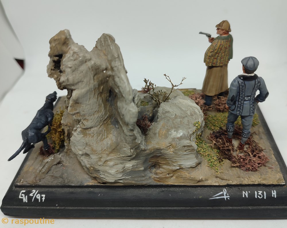 Le chien des Baskerville 3 figurines historique le chien des baskerville