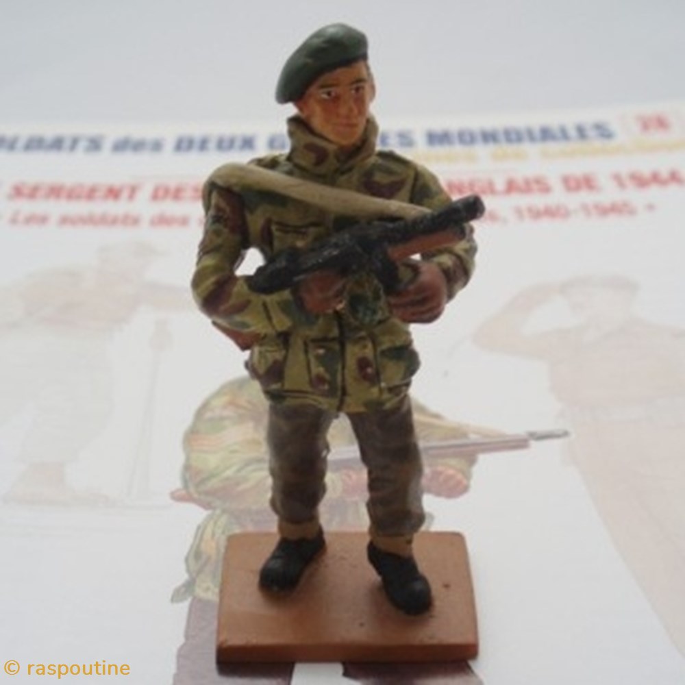 Sergent Commandos Anglais 1944/1945 figurines historiques seconde guerre mondiale sergent commandos anglais 1944 1945