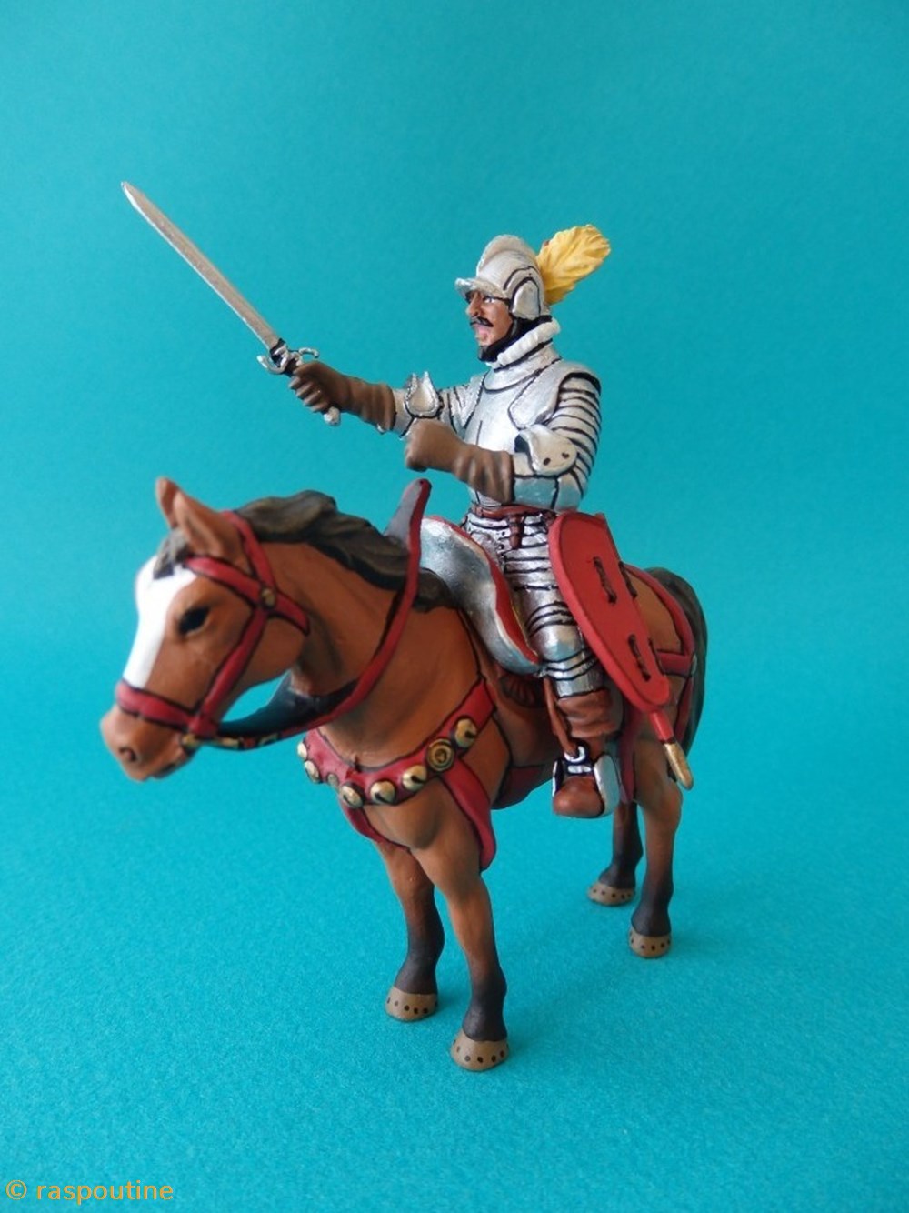 Conquistador, XV siècle figurines historiques moyen age conquistador xv siecle