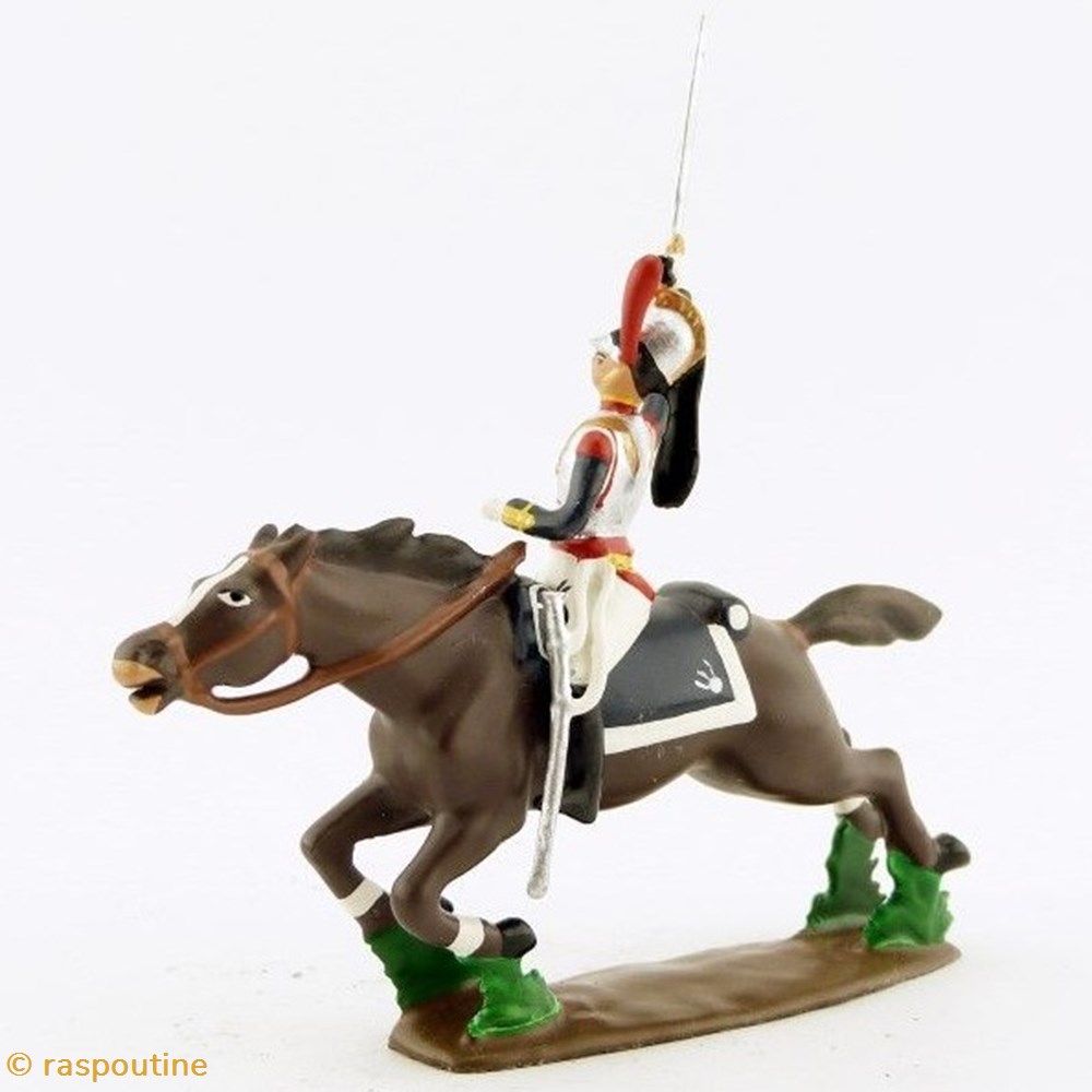 Cuirassier, bras et sabre en l'air (charge de Friedland) figurines historique epoque napoleonienne cuirassier bras et sabre en air charge de friedland